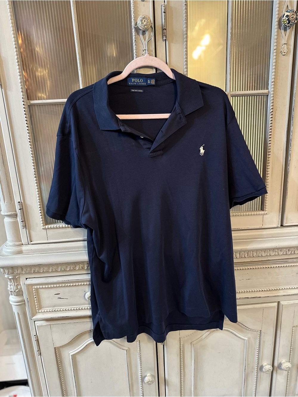 Polo Ralph Lauren Pima Soft Touch Navy Polo Shirt Men’s XL